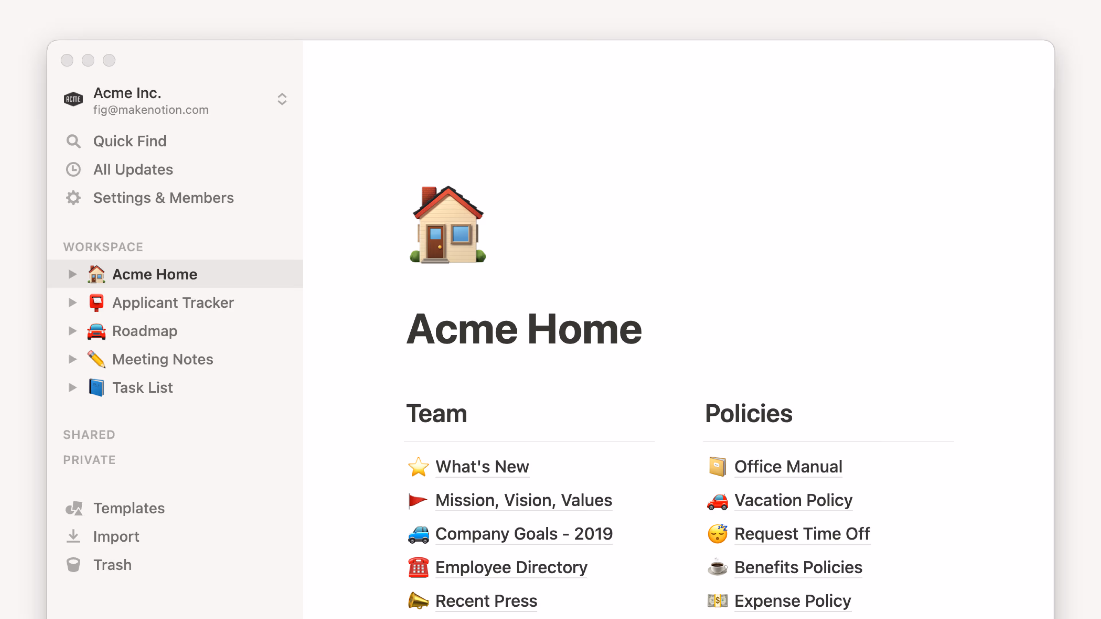 Notion for desktop - hero