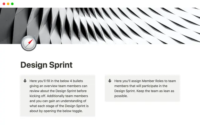 Design Sprint Notion Template