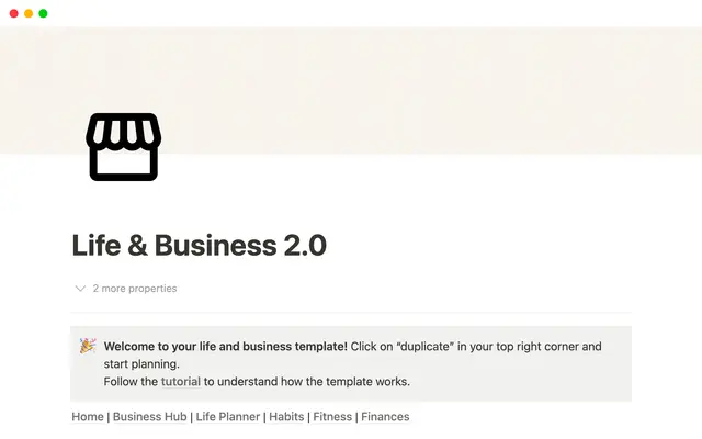 Life and Business Planner 2.0