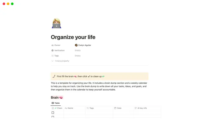 Organize your life